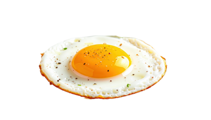 Fried egg breakfast food sunny side up egg yolk protein healthy eating delicious meal 