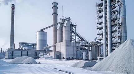 Cement Manufacturing Plant: Clinker Production Facility, Industrial Powerhouse Operations, Modern Cement Industry Processes, Construction Material Production, and Advanced Industrial Technology Video