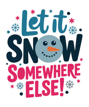let it snow christmas design