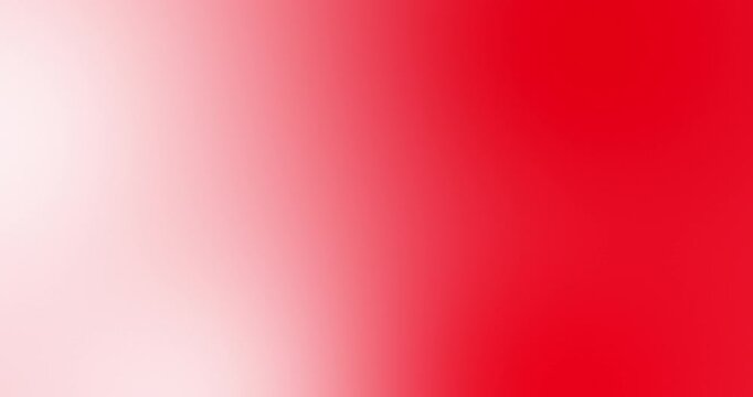 Red pink white gradient abstract background video. Smooth vivid crimson and rose color blend with soft blur and bright glow effect. Minimal fluid motion backdrop loop for design, motion graphics