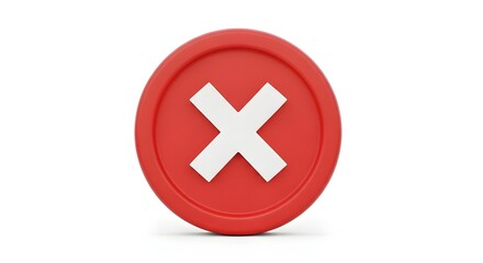 Fototapeta premium Yes and no 3d icon buttons with green check marks and red crosses for web design