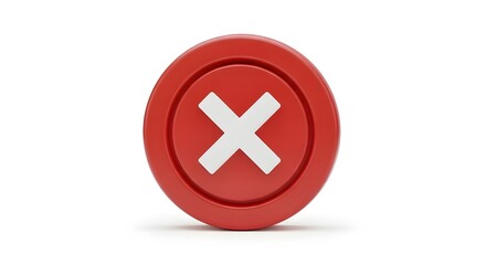 Obraz premium Yes and no 3d icon buttons with green check marks and red crosses for web design