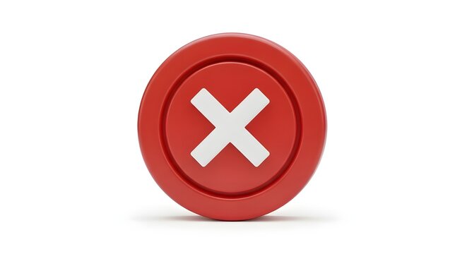 Yes and no 3d icon buttons with green check marks and red crosses for web design