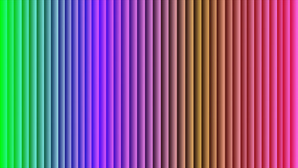 Vibrant vertical lines creating a colorful rainbow gradient spectrum for an abstract background