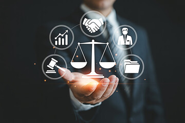 Legal services business concept lawyer attorney justice law firm consulting corporate representation