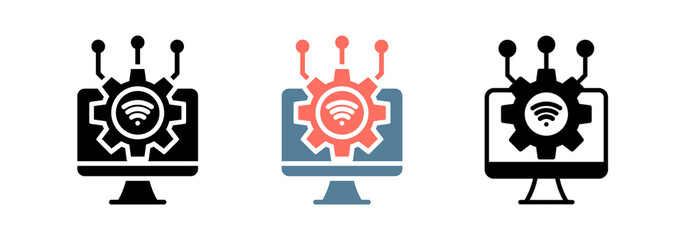 Smart System Icon Collection Set  Glyph & Mixed Style  