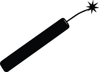 dynamite stick icon isolated
