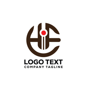 hif or hif letter logo design
