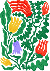 abstract floral composition