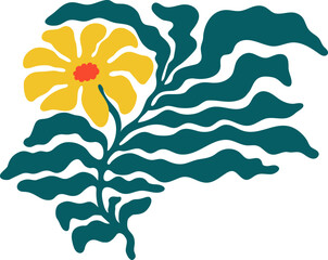 yellow wavy flower © ✦ Bizarre Factory ✦