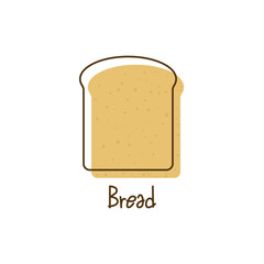 Toast bread vector icon. slice of bread with toast. classic breakfast. bread toast for sandwich symbol.. toast icon vector