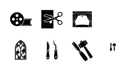 Earth, Solar System, and Deep Space Exploration Vector Icon Set