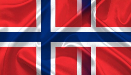 Naklejka premium flag of Norway