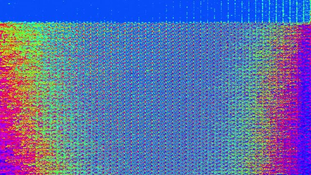 Blue Digital Glitch Overlay &ndash; Futuristic Data Distortion Effect Loop