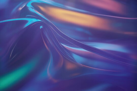 Fluid iridescent abstract background
