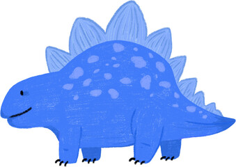 Cute Hand-Drawn Dinosaur