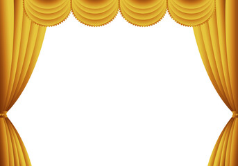 Stage Curtain Frame Background (Horizontal)