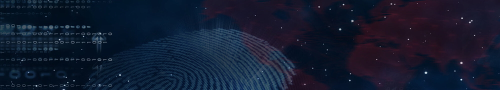 Abstract Business, Technology, Dark Tech, Fingerprint  Panoramic Cubes Background Design