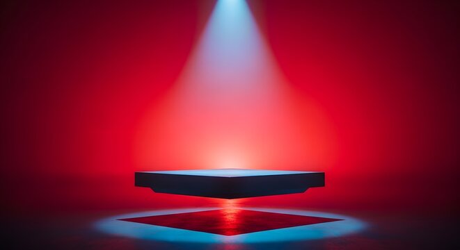 radish background light dark room in one stage rectangular and light spot mark images