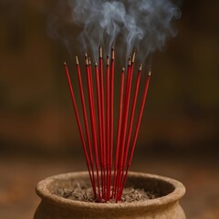 incense sticks in a temple