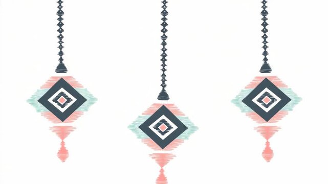 selective focus elegant hand-drawn ethnic details