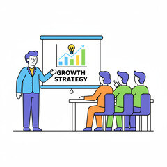 Concept art illustrating effective business planning and strategic team alignment for future growth.