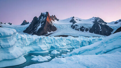 GlacialMountainsAtDawn