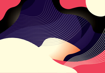 Abstract vector illustration of a fashionable woman silhouette