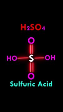 Sulfuric Acid molecular structure, Sulfuric acid is a strong acid. Sulfuric acid reacts with active metals (such as zinc, iron) to produce hydrogen gas. Chemical structural formula of. (H2SO4)