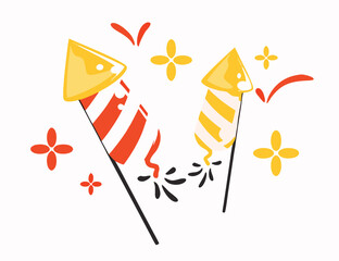 vector illustration of a rocket