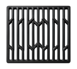 Grill grate for even heat distribution on home gas grills.