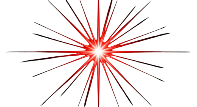 “Red Starburst Light — Radiant Explosion Graphic for Design & Decoration”