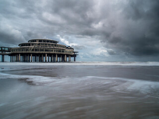 The Ferris Wheel and the pier in Scheveningen, the Hague, Netherlands