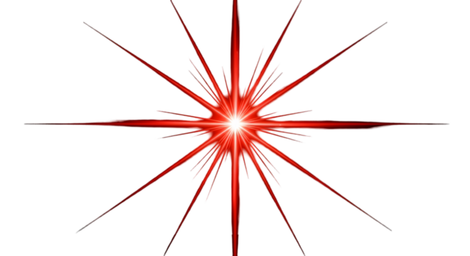 “Red Starburst Light — Radiant Explosion Graphic for Design & Decoration”