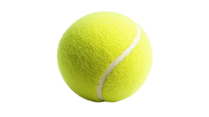 Bright Yellow Tennis Ball Isolated Equipment Sport Game Exercise Ball