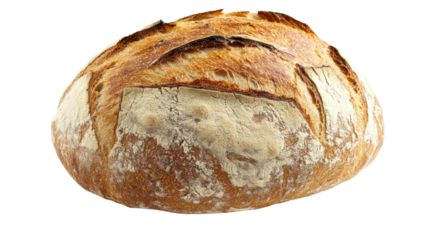 Crusty Bread Loaf Fresh Baked Rustic Artisan Style Healthy Grain Food Staple