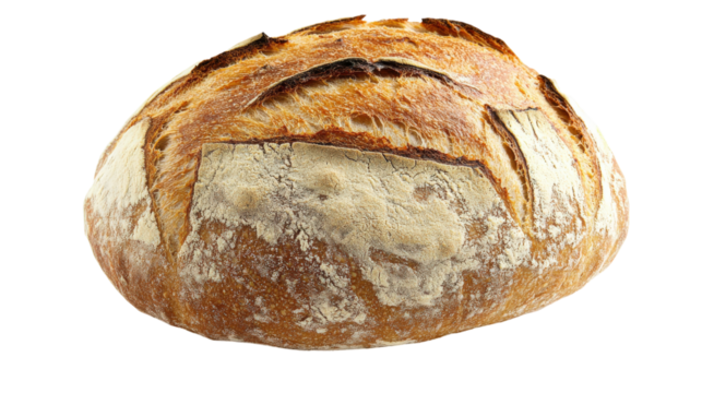 Crusty Bread Loaf Fresh Baked Rustic Artisan Style Healthy Grain Food Staple