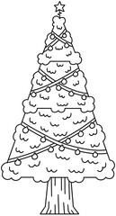 Christmas Tree Cartoon Vol.3 - Line