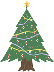 Christmas Tree Cartoon Vol.1 - No Line