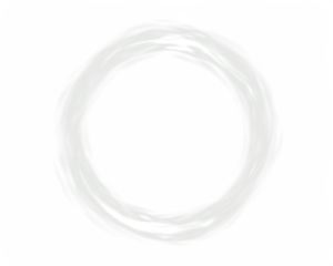 Soft white circular PNG overlay with blurred edges, ideal for creative design projects, providing a dreamy and ethereal atmosphere for various applications