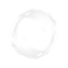 Transparent bubble overlay with soft reflections and highlights, creating a dreamy atmosphere for design projects, featuring smooth edges and a delicate appearance
