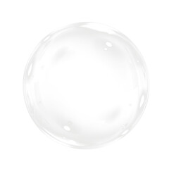 Transparent soap bubble floating in the air, showcasing delicate reflections and a smooth surface, creating a whimsical and light atmosphere for creative projects