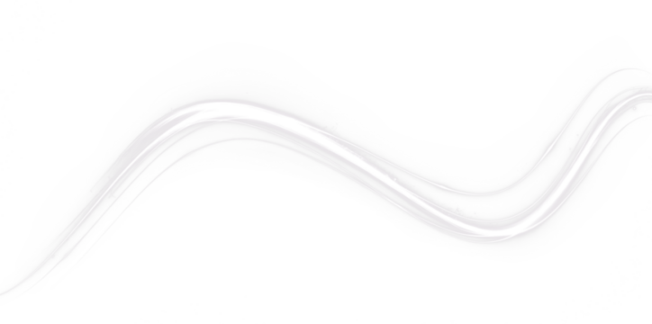 Abstract png overlay featuring a smooth, flowing wave design in translucent white, ideal for creative projects, backgrounds, and digital art applications with copy space
