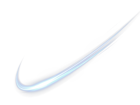 Abstract png overlay featuring a smooth, flowing light streak in soft blue tones, creating a dynamic visual effect for design projects and enhancing creative compositions