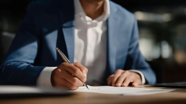 Close-up of auditor&rsquo;s hands highlighting official seals on certified tax paperwork, symbolizing accuracy, accountability, and adherence to governmental documentation standards in financial