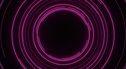 Dynamic background with glowing abstract concentric rings creating an endless loop pattern, perfect for futuristic technology concepts ,concept ,wallpaper ,geometric