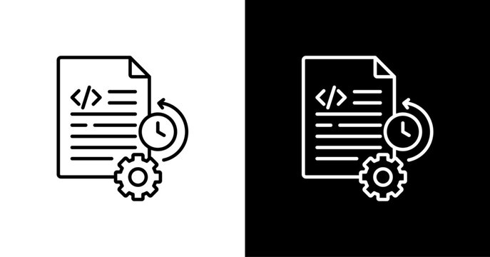 Code Legacy  White Icon Set Design