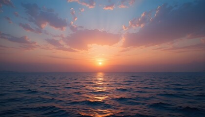 Fototapeta premium sunset over the sea