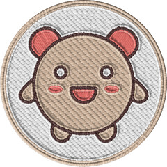 Colorful Embroidered Little Monster