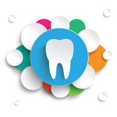 White Tooth Colored Circles White Cover